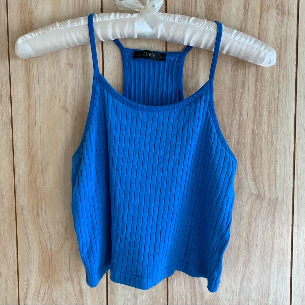 Bundle Blue & Orange Ribbed Crop Tops - Picture 14 of 16